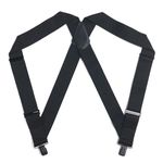 Carhartt Men's Suspender, Rugged Flex Elastic Suspenders for Men Suspenders, Elastic Full Swing Side Clip (Black), One Size UK