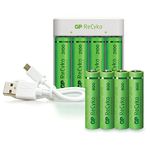 GP Batteries E411 ReCyko Round Cell Charger NiMH Micro (AAA), Mignon (AA)