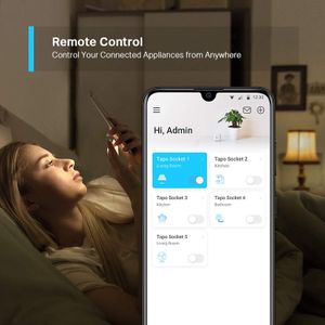 Tapo Smart WiFi Plug 4-Pack – Remote Control, Energy Monitoring