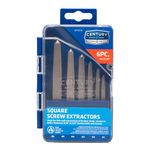 Century Drill and Tool 73214 Square Flute Screw Extractor Set, 6-Piece