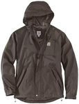 Carhartt Men's Loose Fit Midweight Rain Jacket, Tarmac, Large