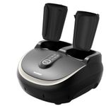 Halohop Air Pressure Foot & Leg Massager with Heat - 12 Compression Airbags, 5 Massage Modes & Rolling Nodes, Portable & Space-Saving Design for Home/Office Use