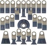 25 x SabreCut SCK25A Mix Blades Compatible with Fein SuperCut and Festool Vecturo (Non-StarLock) Oscillating Multitool Multi Tool Accessories