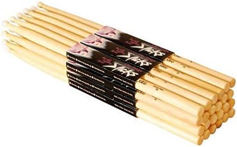 On Stage 7A Maple Drum Sticks - (12 Pack) (Wood Tip, 12 Pak)