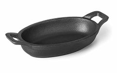 Lacor 25783 Magma Oval Dish without Wood Base, Black