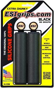 ESI Grips Extra Chunky MTB Grip - Ultimate Comfort and Control for Mountain Bike and E-Bike Riders, Durable Silicone Bicycle Handlebar Grips for a Smooth Ride, Black