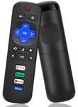 Remote Control Replacement for All Roku TV, Universal TV Remote for TCL TV/forHisense TV/Onn/Sharp/Element/Philips/Insignia/Jvc/RCA Smart ROKU TVs (Not for Roku Stick or Box)