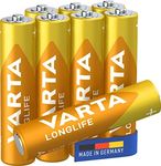 Varta Longlife Alkaline Batteries AAA LR03 x 8