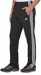 Adidas Men's Regular Fit Tricot Fabric Pants (Black _L)