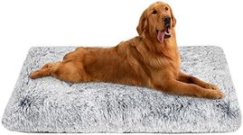 Dog Bed Crate Pad, Dog beds for Large Dogs, Plush Soft Pet Beds, Washable Anti-Slip Dog Crate Bed for Large Medium Small Dogs and Cats,Dog Mats for Sleeping. Fluffy Kennel Pad