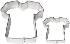 PME SC616 T-Shirt Cookie and Cake Cutters, Small and Large Sizes, Set of 2, Silver
