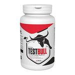 TESTBULL | NATURAL TESTOSTERONE SUPPLEMENT | LEAN BODY MASS | HIGHER ENERGY & STAMINA | HERBAL FORMULATION FROM MACA ROOT, HORNY GOAT LEAF, TONGKAT ALI, BULBINE N. | 60 TABLETS | FSSAI APPROVED