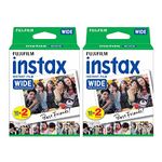 Fujifilm Fuji Instax Wide Film Exhibitions for Polaroid 210 200 Camera, Pack of 2