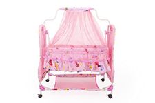 BABYBLESSING Baby Crib Multipurpose | Colour - Pink