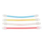 Long Tennis Racket Dampeners, 4Pcs Long Tennis Racket Vibration Dampeners Double Hook Silicone Shock Absorbers