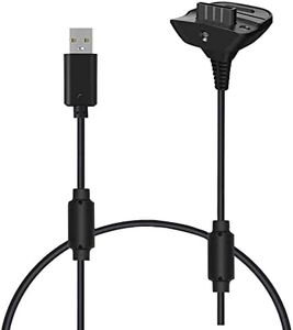 Charging Cable for Xbox 360 Wireless Game Controllers Remote Charger Cord Black