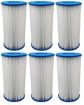 AquaHouse AH-PTA replacement for Size III and Type A filter cartridge for swimming pool filter pumps (6 Pack)