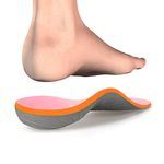 iFitna Full Length Orthotic Shoe Insoles Classic with Arch Support Unisex- Relieve Metatarsal, Arch and Heel Pain, Pink, MEN 10-10 1/2｜WOMEN 12-12 1/2 ---290MM/11.42"