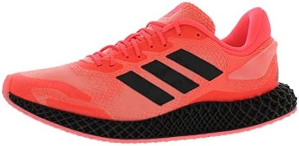 adidas 4D Run 1.0 Shoes Men's, Signal Pink/Core Black/Light Flash O, 10