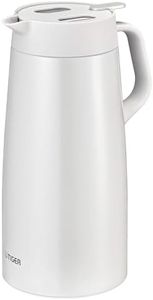 Tiger Thermal Carafe White Double Vacuum Insulated Air Pot Handy Jug for Hot Cold Beverages Water Coffee Tea, Stainless Steel (2.0L PWO-A200 0.84kg)