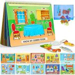 Sticker Books for Toddlers 2-4 Years, Montessori Toys for Toddlers Learning - Preschool Educational Busy Book, Birthday Gifts for 2+ 3 4 5 Year Old Girls and Boys, Back to School Books Supplies