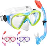 Kids Snorkel Set Dry Top Snorkeling