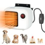 Midollarle - Dog House Heater with Thermostat, Wall Mounted Dog Heater with 6.5ft Chew Proof Cord, Dog House Heater with Safe Protection