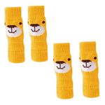 Hohopeti 4pcs Pet Socks Puppycorn Pets Leg Sleeve Socks with Cats Dog Leg Socks Animal Cartoon Socks