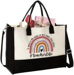 Embroidery Teacher Appreciation Gifts - Teacher Gifts for Women, Gifts for Teachers Women, Teacher Gift - Teacher Birthday Gifts, Teacher Christmas Gifts - Teacher Tote Bags for Women - Tote Bag