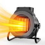 Space Heater 2000W, Portable Heater for Garage with 3 Modes,HIGH Power Industrial Heater with Thermostat Overheat Protection for Construction Sites, Workshops, Camping, Garages, Bathroom Heater, Etc.