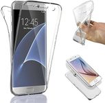 Galaxy S7 Edge Case, [EASY TO INSTALL] [2 in 1 Front And Back] Samsung Galaxy S7 Edge Screen Protector TPU Gel.With Back Case** Samsung S7 Edge Screen Protector. S7 Edge Full 100% Body Protection.