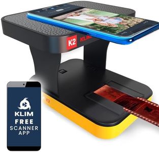 KLIM K2 Mobile Film Scanner 35mm + New + Positive & Negative Scanner + Slide Scanner + Photo Scanner + 35mm Color Film Developing Kit Essential + Your own 35mm Film Developing Service at Home