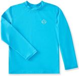 Willit Boys Rash Guard Swim Shirt Baby/Toddler Long Sleeve UPF 50+ Sun Protection SPF Quick Dry Shirt Blue 4T