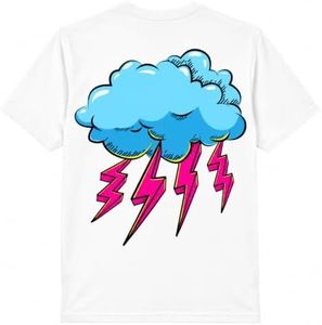 BL101 Youth Rain Delay Baseball Graphic Tee for Boys - Lightning Bolt, YM