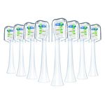 Replacement Toothbrush Heads Compatible with Philips Sonicare Electric Toothbrush, 8 Pack Electric Toothbrush Heads for Sonicare HX6063/65, Fit for Plaque Control, Gum Health, FlexCare, HealthyWhite, Essence+ and EasyClean (Diamond)