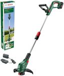 Bosch Home and Garden Cordless Grass Trimmer UniversalGrassCut 18V-26-500, for Grass Cutting and Edge Trimming, Charging Time 65 mins, Cutting Diameter 26 cm, 18 Volt System, with Battery and Charger