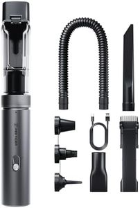 REDTIGER Car Vacuum Cordless, 21000PA Portable Handheld Vacuum Up to 70 Mins Runtime, 3.5H USB-C Fast Charge, Lightweight 4 in 1 Mini Hand Held Vacuum Cleaner for Car Home Office and Pet Food, Black