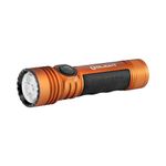 OLIGHT Seeker 4 Pro Rechargeable Torch USB-C Holster or Magnetic Charging, Powerful 4600 High Lumens Bright Flashlight for Emergencies, Camping, Searching (Cool White (5700K~7000K), Orange)