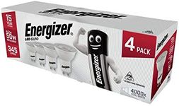 Energizer Modern LED Energy Saving Lightbulb, GU10, 4.2W, Cool White, 4 Pack (New 2020 Model)