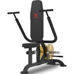 HVO Seated Dip Machine Tricep: Dip Machine Exercise for Biceps Black Plate Loaded Home Gym Training Equipment