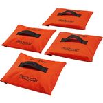 GoSports Sports Net Sandbags Set of 4 Weighted Anchors for Baseball Nets, Soccer Goals, Golf Nets, Football Nets, Hockey Nets and More