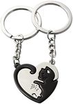 Cat Matching Keychains for Couples 