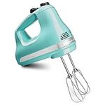 KitchenAid 5-Speed Ultra Power Hand Mixer, KHM512AQ, Aqua Sky