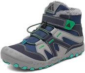 Mishansha Kids Hiking Boots Winter Snow Boys Girls Blue 2.5 Big Kid