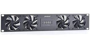 PROCOOL SP480XT-E / 2U Temperature Controlled Silent Rack Fan/Airflow= Exhaust/Home Theater AV Cabinet Cooling Broadcast Server Recording Studio Rack Fan