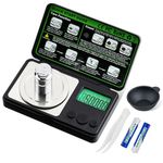 Mcbazel 50g x 0.001g Digital Milligram Scale, High Precision Jewelry Pocket Scale with 7 Units, Backlit LCD - Professional Powder Scale for Supplements, Lab, Gold, Gems (Calibration Weight Included)
