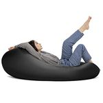 Jaxx Nimbus Spandex Bean Bag Chair for Adults-Furniture for Rec, Family Rooms and More, Large, Black