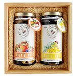 THE HONEY SHOP - Gorgeous Duo Honey Gift Hamper (Honey & Nuts and Acacia Honey) - Healthy & Unique Gift, Packed in Hand Crafted Pine Wood Boxes -Pack of 1