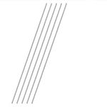 TOP-VIGOR 5Pcs 1.5mm x 300mm Stainless Steel Round Rods, Metal Solid Round Shaft Rods Lathe Bar Stock for DIY Crafts Car Helicopter Airplane Model