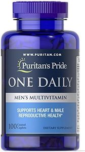Puritans Pride One Daily Mens Multivitamin Caplets, 100 Count